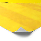 幸せな黄色の太陽の笑顔 ポスター (角)