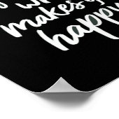 幸せな黒人になるようなことをもっと行う ポスター (角)