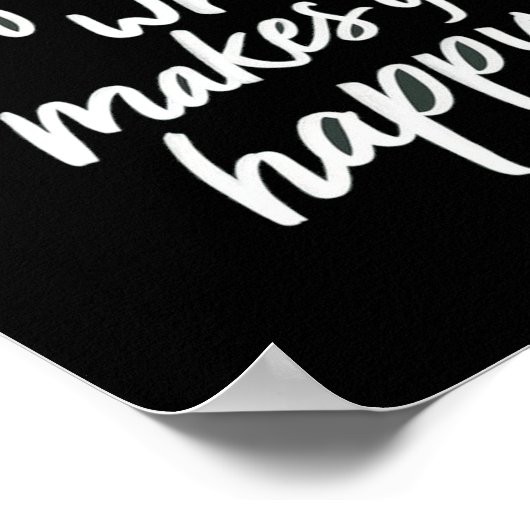 幸せな黒人になるようなことをもっと行う ポスター (角)