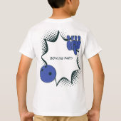 幸せな10番目の誕生日ボーリングパーティー Tシャツ (裏面)