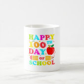 幸せな100日の学校の先生ギフト コーヒーマグカップ (中央)