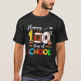幸せな100日の学校の先生子供の子供の卒業 Tシャツ