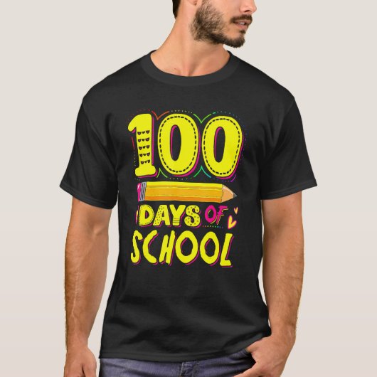 幸せな100日の学校の100日のペンチ Tシャツ (正面)