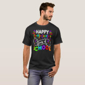 幸せな100日の学校数学先生100th Day of Tシャツ (正面フル)