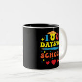 幸せな100日の学校贈り物 ツートーンマグカップ (正面右)