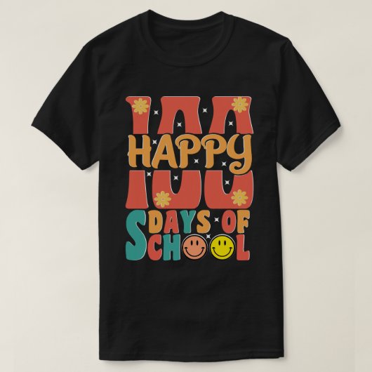 幸せな100日の学校100日学校 Tシャツ (デザイン正面)