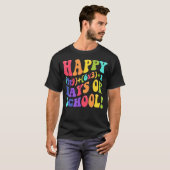 幸せな100日の学校100日目先生数学Fo Tシャツ (正面フル)