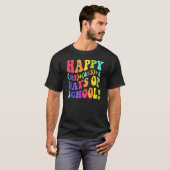 幸せな100日の学校100日目先生数学Fo Tシャツ (正面フル)