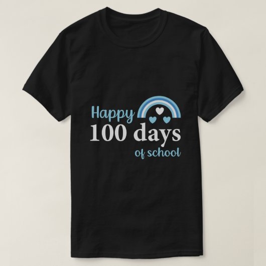 幸せな100日の学校100日 Tシャツ (デザイン正面)
