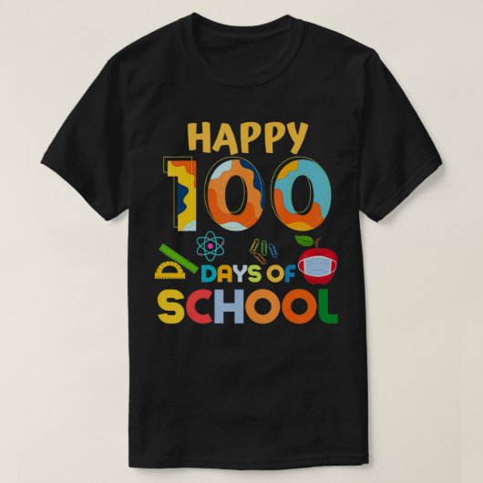 幸せな100日の学校 Tシャツ (デザイン正面)