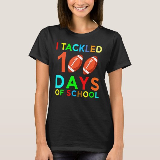 幸せな100日の学校Schの100日に取り組んだ Tシャツ (正面)