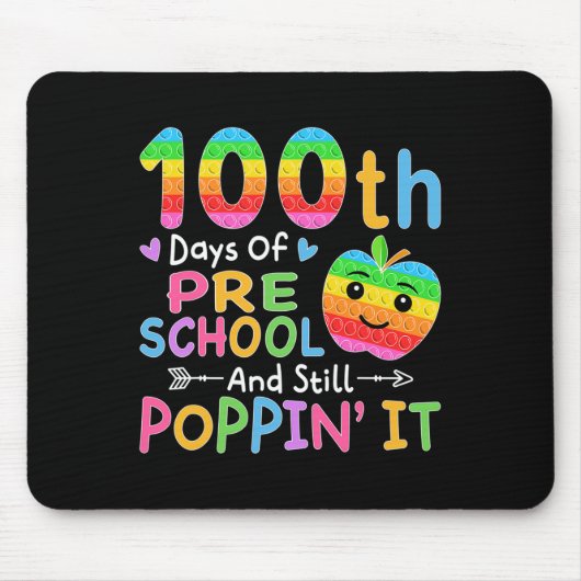 幸せな100日の幼稚園と今でもポピンIt Ki マウスパッド (正面)