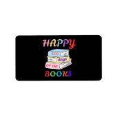 幸せな100日の本の最初の日 ラベル (正面)