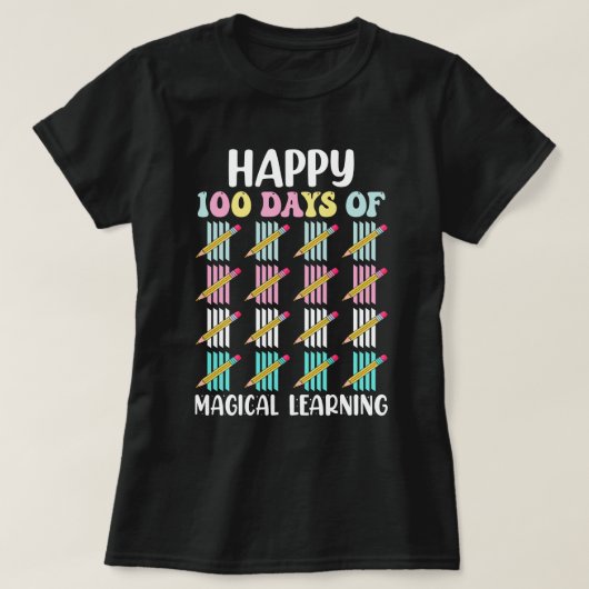 幸せな100日の魔法学の Tシャツ (デザイン正面)