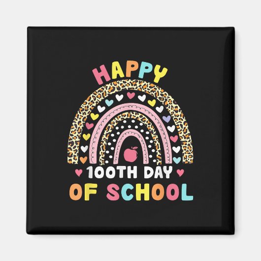 幸せな100日学生の子供100日Ra マグネット (正面)