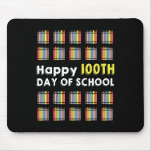 幸せな100日目の学生のおもしろい100日 マウスパッド