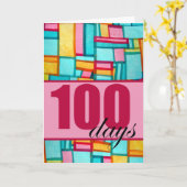 幸せな100日目コリアン・ベク・イル誕生日for Girl カード (黄色い花)