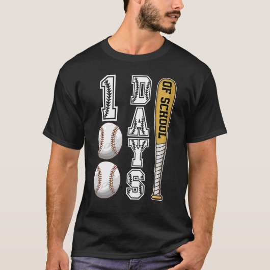 幸せな100日目100日の学校野球ティーチ Tシャツ (正面)