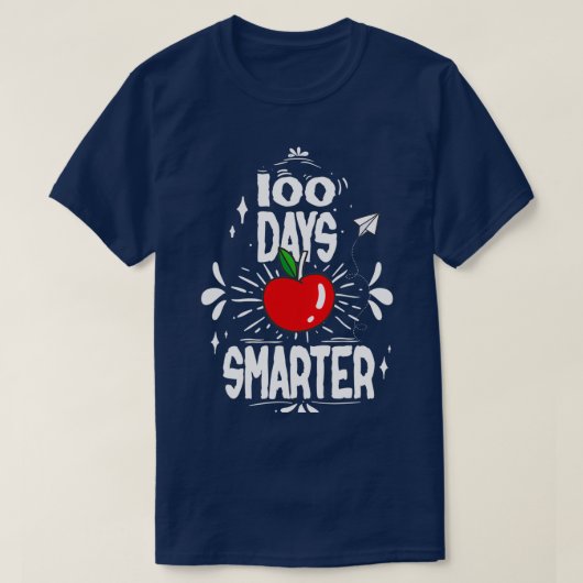幸せな100日頭が切れるの学校 Tシャツ (デザイン正面)