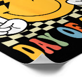 幸せな100日100th学校の日先生少年 ポスター (角)