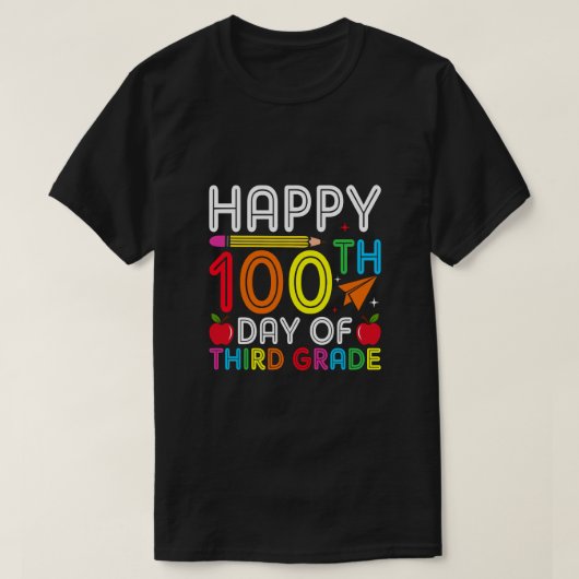 幸せな100日3年生 Tシャツ (デザイン正面)