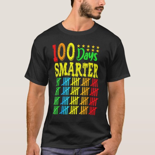 幸せな100頭が切れる日100th Day Of School先生 Tシャツ (正面)