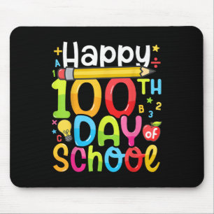 幸せな100th日の学校の先生子供100日 マウスパッド