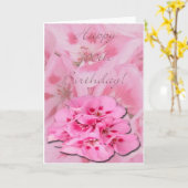 幸せな100th誕生日かアジサイ カード (黄色い花)