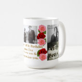 幸せな100th誕生日のマグ コーヒーマグカップ (正面右)