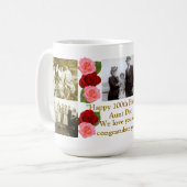 幸せな100th誕生日のマグ コーヒーマグカップ (正面左)