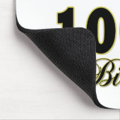 幸せな100th誕生日プレゼントおよび誕生日の服装 マウスパッド (コーナー)