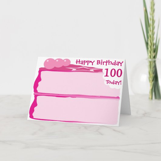 幸せな100th誕生日 カード (正面)