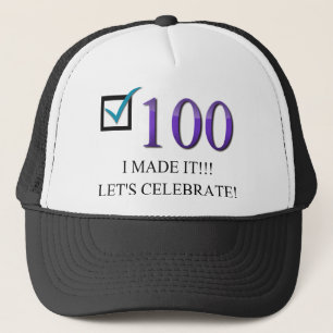 幸せな100th誕生日 キャップ