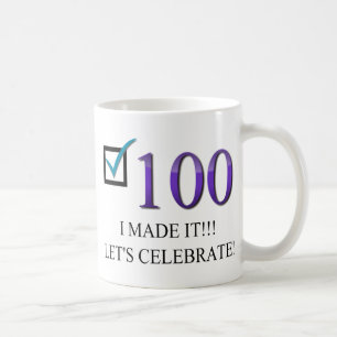 幸せな100th誕生日 コーヒーマグカップ