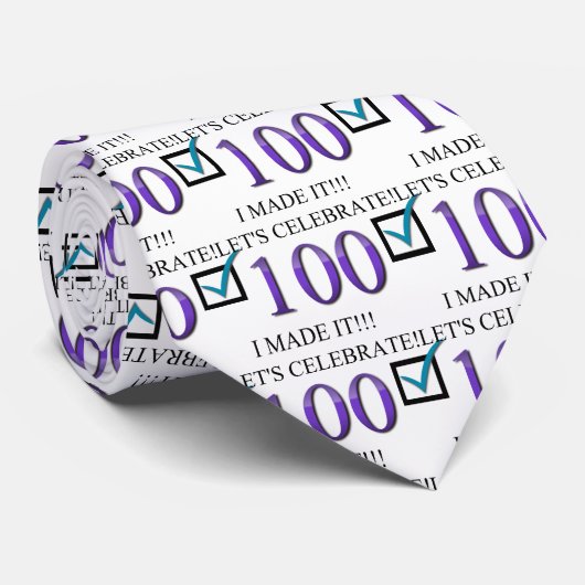 幸せな100th誕生日 ネクタイ (ロール)