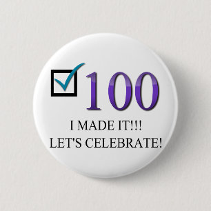 幸せな100th誕生日 缶バッジ