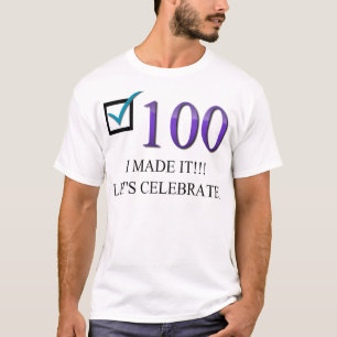 幸せな100th誕生日 tシャツ