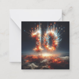 幸せな10th B-Dayグリーティングカード ノートカード