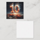 幸せな10th B-Dayグリーティングカード ノートカード (正面/裏面)