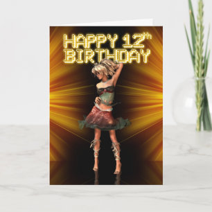 幸せな14番目の誕生日、あなたは星、デヴァ上のステージ カード