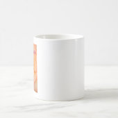 幸せな16誕生日黄色い花とピンクのトリム コーヒーマグカップ (中央)