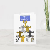 幸せな17誕生日猫 カード (正面)