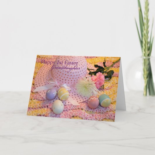 幸せな1stイースター孫娘 シーズンカード (正面)