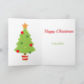 幸せな1stクリスマスペンギンバレリーナ シーズンカード (内部)