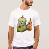幸せな2つの梨 Tシャツ (正面)