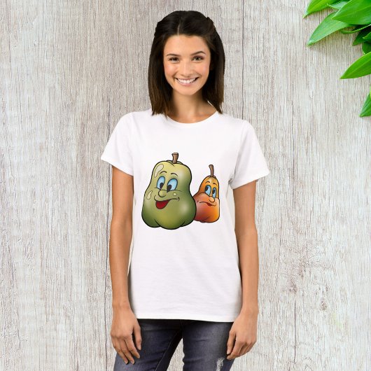 幸せな2つの梨 Tシャツ