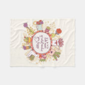 幸せな2つを作るものがの多くをして下さい フリースブランケット (正面(横))