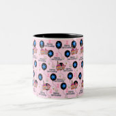 幸せな2回目の誕生日マグバルーン#2ピンク ツートーンマグカップ (中央)