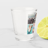 幸せな21歳の最高の誕生日の友達パーティー5枚の写真 ショットグラス (左)