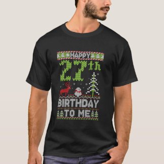 幸せな22誕生日私に27歳の醜いキリスト Tシャツ